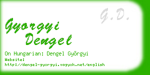 gyorgyi dengel business card